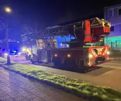 Flinke vlammen bij woningbrand op eerste etage