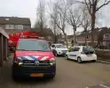 Spuitbus met industriële lijm ontploft