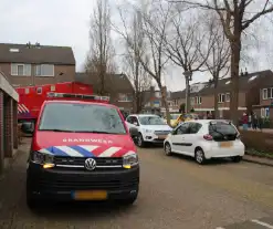 Spuitbus met industriële lijm ontploft