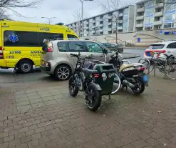 Fatbiker en automobilist botsen op elkaar