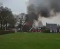 Woonboerderij verwoest door brand