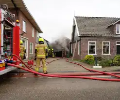 Grote brand in schuur