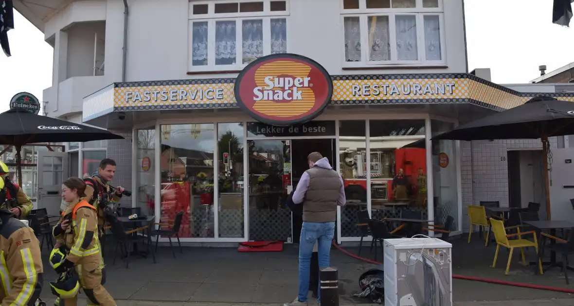 Brand is wasdroger in snackbar