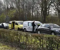 Kop-staartbotsing meerdere voertuigen dieren uit hun benarde positie bevrijdt