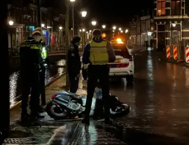 Scooter flink beschadigd na val