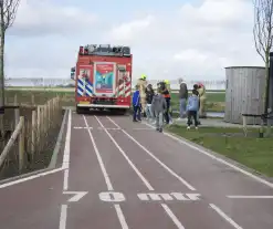 Kinderen steken vuurwerk af in openbaar toilet