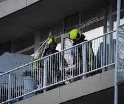 Barbecue ontploft op balkon