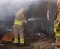 Brand op afgelegen terrein