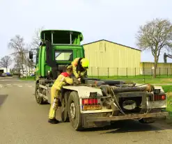 Rookontwikkeling bij chassis van vrachtwagen