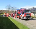 Magnetron in brand in aanleunwoning in Blijham