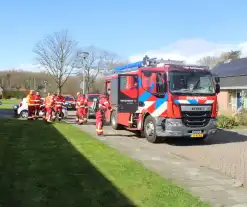 Magnetron in brand in aanleunwoning in Blijham