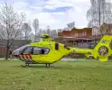 Traumahelikopter landt op terrein zorginstelling Sherpa