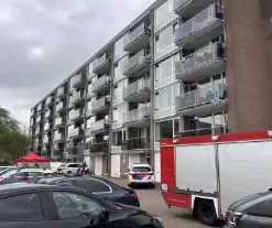 Onderzoek bij flat na incident