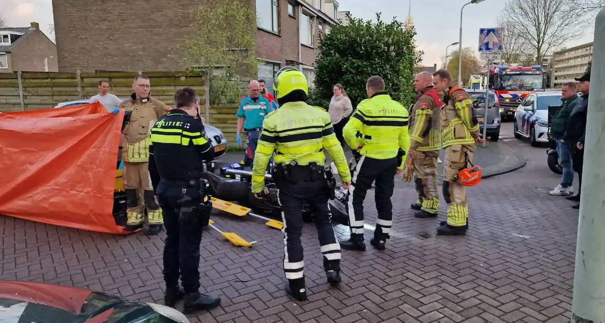 Motorrijder ernstig gewond na val