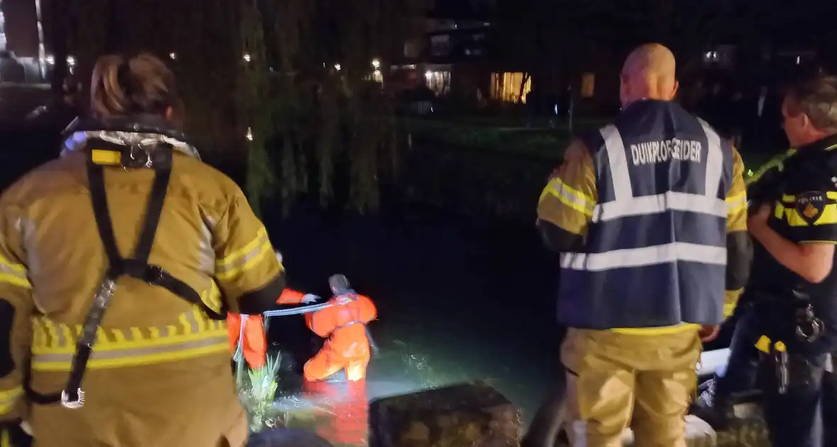 Brandweer zoekt in water naar mogelijk te water geraakt persoon - Foto 1