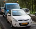 Verkeerschaos door kop-staartbotsing