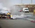 Auto brand volledig af, a4 grotendeels afgesloten