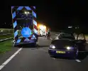 Automobilist klapt op pijlwagen