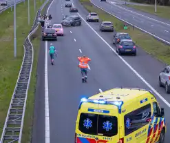 Flinke schade na ongeval op snelweg