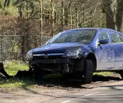 Auto loopt fikse schade op nadat deze op varkensrug rijdt