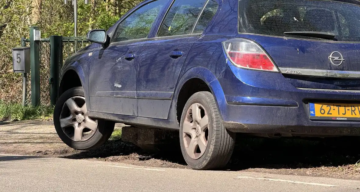 Auto loopt fikse schade op nadat deze op varkensrug rijdt - Foto 2