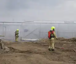 Brand in kas zorgt voor fikse rookontwikkeling