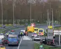 Snelweg dicht door ongeval met meerde voertuigen
