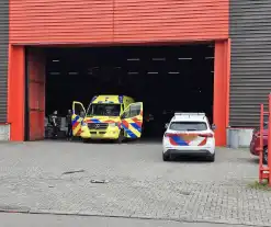 Persoon gewond bij bedrijfsongeval