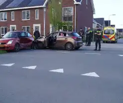 Scahde na botsing op kruising