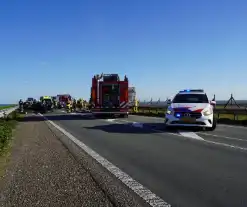 Twee gewonden bij flinke kop-staartbotsing