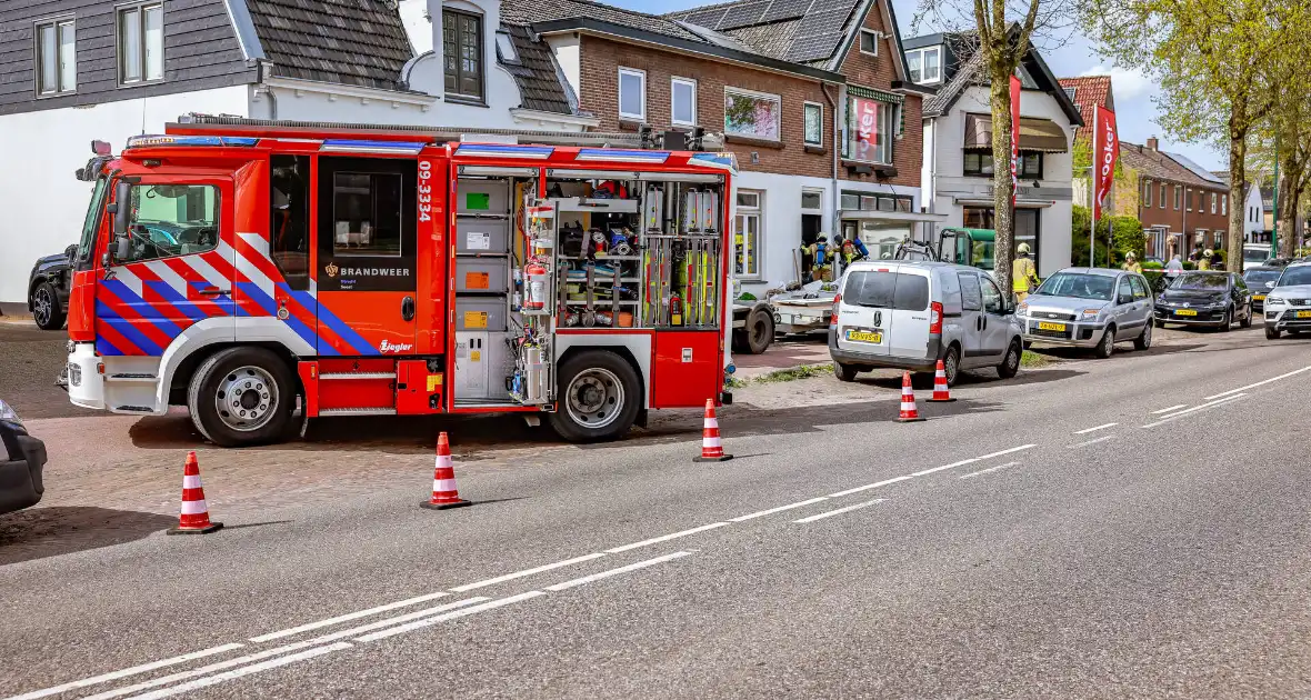 Gasleiding geraakt bij graafwerkzaamheden in woning