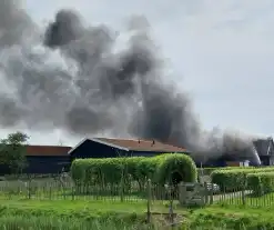 Grote uitslaande brand in restaurant