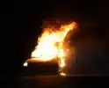 Busje volledig uitgebrand op N34