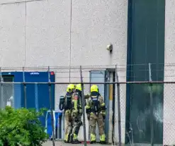 Brand in oven van bedrijf