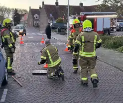 Brandweer verricht metingen na sterke gaslucht