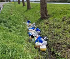 Op ten minste zeven locaties drugsafval aangetroffen