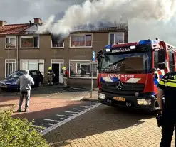 Fikse rookontwikkeling bij woningbrand