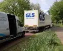 Vastlopende rem van trailer zorg voor verkeershinder
