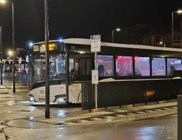 Busverkeer enkele minuten onderbroken wegens staking