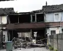 Woning verwoest door explosie en uitslaande brand