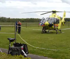 Man ernstig gewond na val van trap, inzet traumahelikopter trekt bekijks