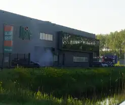 Grote brand blijk stoomvorming productieproces