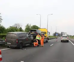 Flinke schade en vertragingen na kop-staartbotsing