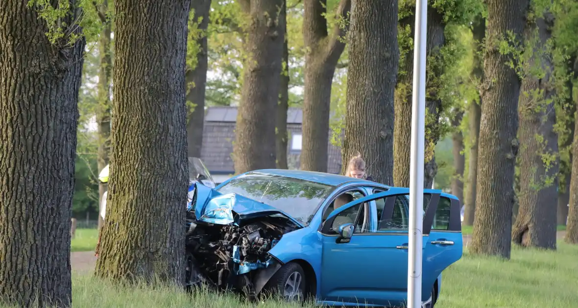 Bestuurder ernstig gewond na frontale botsing tegen boom - Foto 8