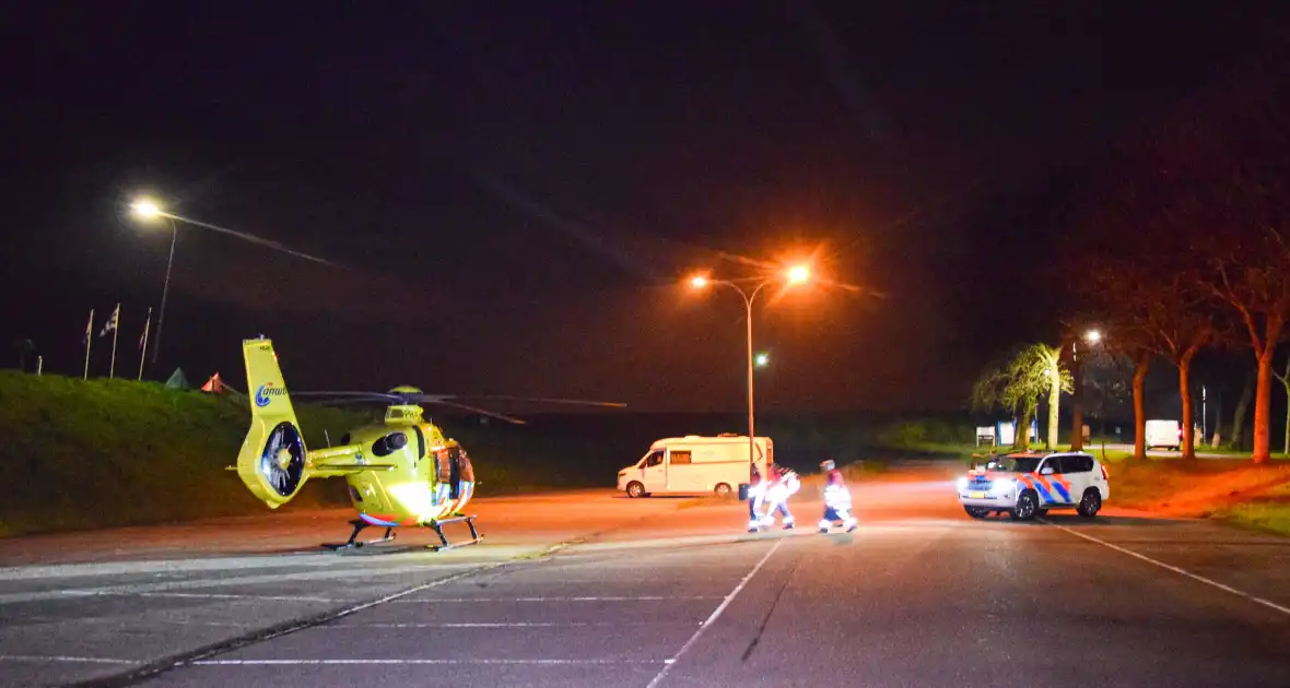 Nachtelijke inzet van traumahelikopter