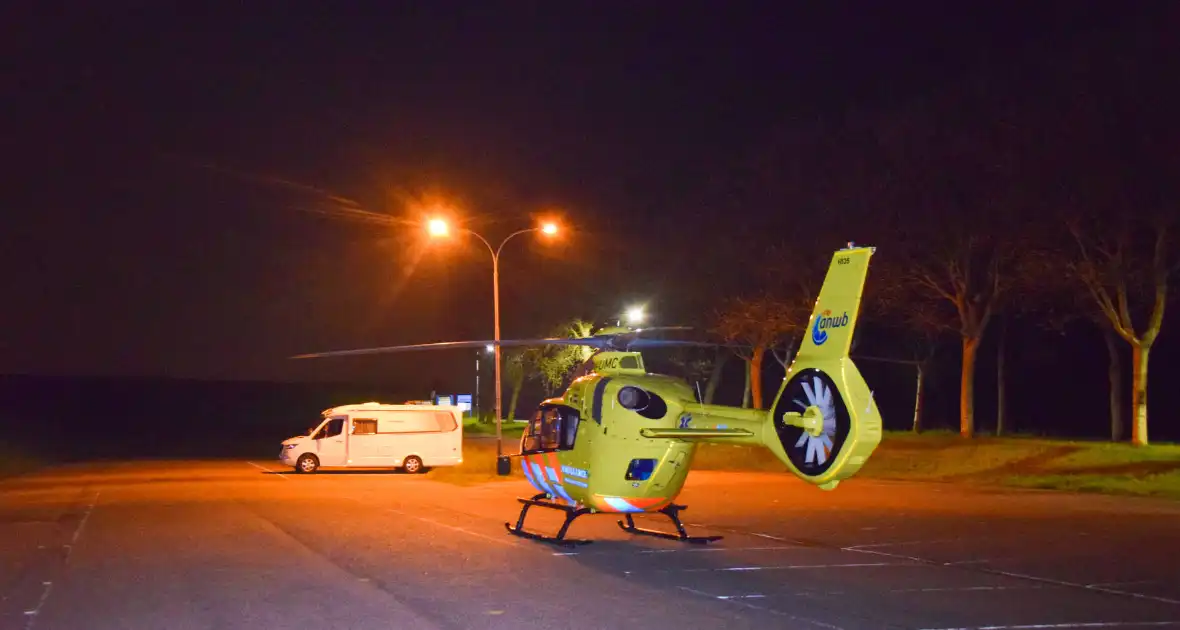 Nachtelijke inzet van traumahelikopter - Foto 1