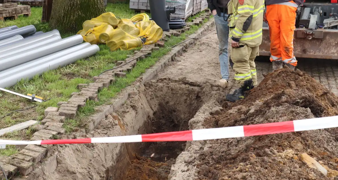 Gasleiding kapot getrokken bij graafwerkzaamheden - Foto 1