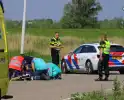 Motorrijder onderuit voor ambulancepost