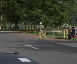 Parkeerplaats A37 ontruimd vanwege lekkende tanker