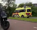 Scooter in botsing met fietser